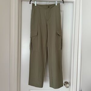 Zara Olive Green Cargo Trousers